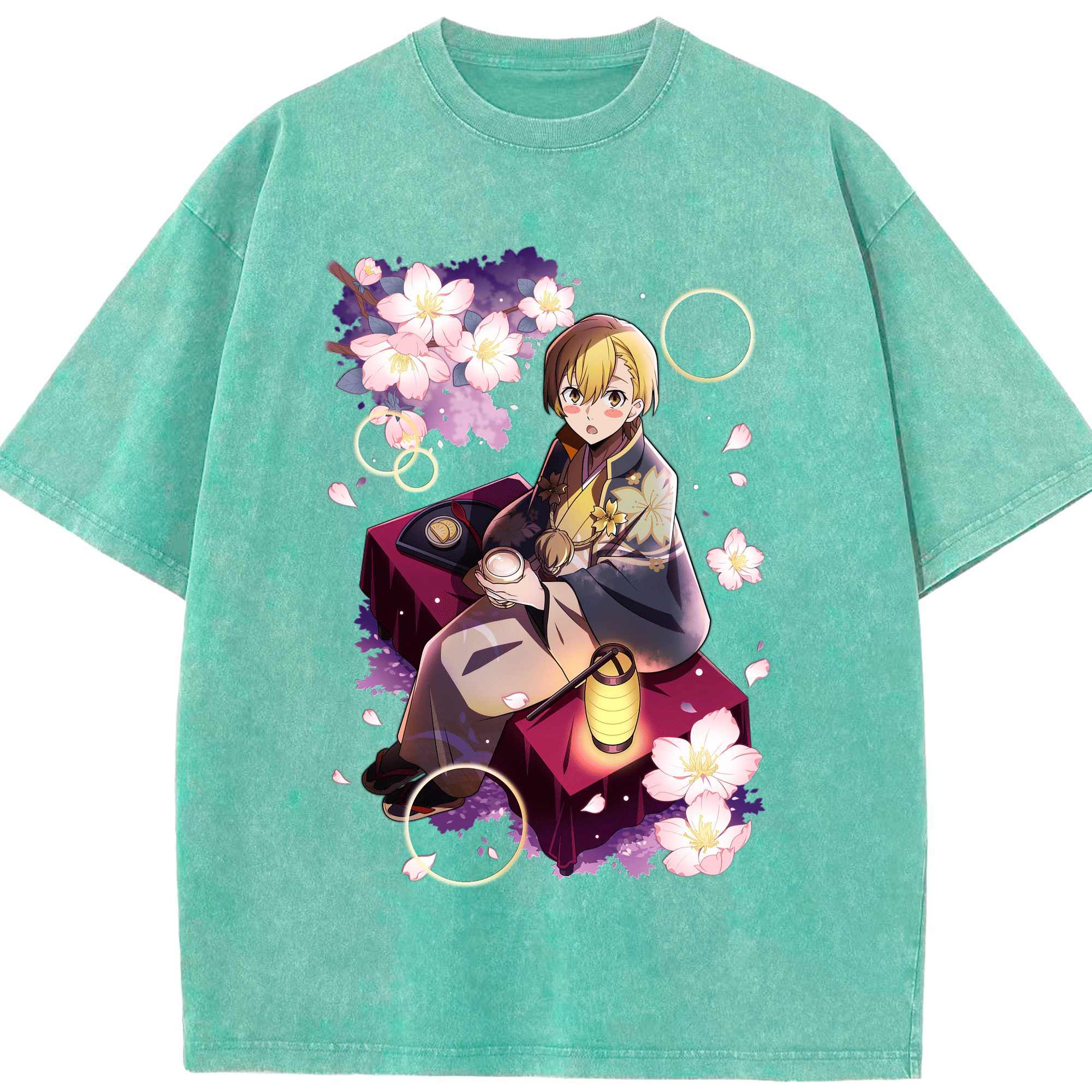 （画像用） 文豪ストレイドッグス Bungo Stray Dogs 綿100% ヴィンテージ風 半袖Tシャツ（フロントプリント）